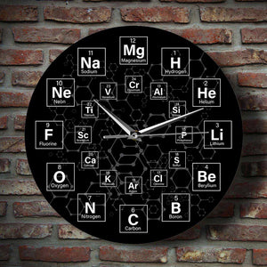 Periodic Table of the Elements Chemical Symbols Science Wall Clock