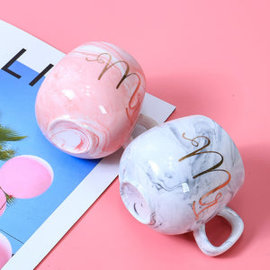 Cute Marble Ceramic  Coffee Mugs Cup