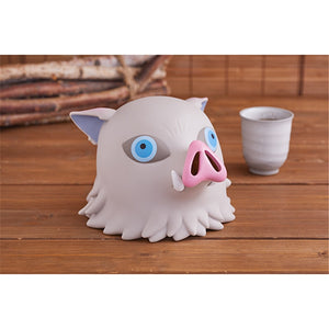 Anime Demon Slayer Funny Inosuke Boar Head PVC Piggy Bank Gift