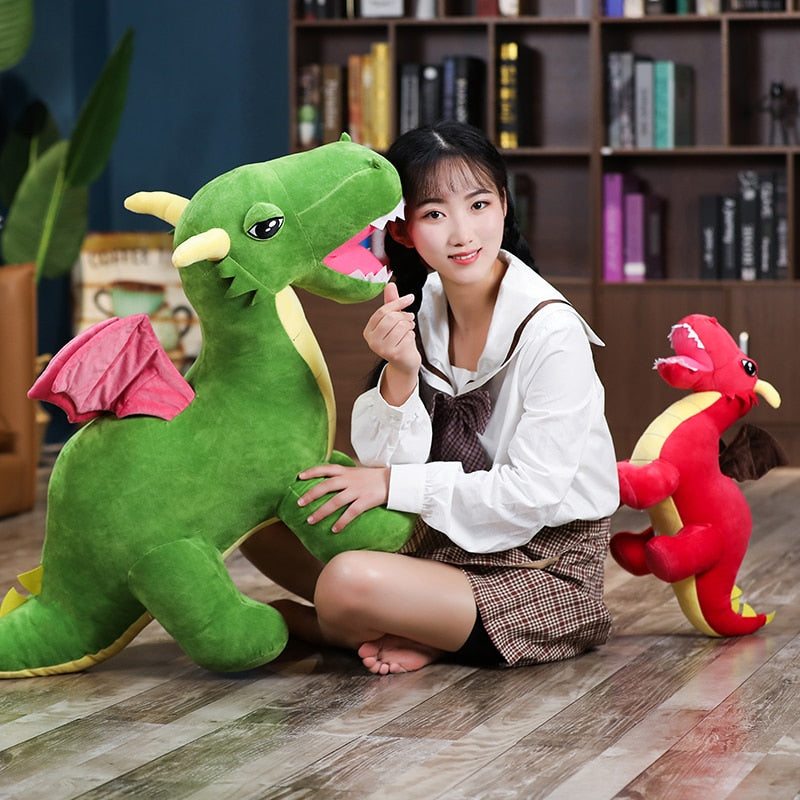 Giant Dragon with Wings Plush Stuffed Pillow Doll Toys