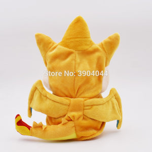 Cute Pokemon Pikachi in Charizard Suit 25cm Plush Stuffed Doll Gift