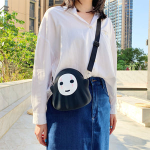 Anime No Face Faceless Spirited Away Silicone Purse Shoulder Bag