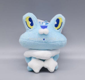 Cute Water Pokemon Squirtle Froakie Piplup Totodile Mudkip Popplio Oshawott 4 Inch Plush Keychian Doll Set