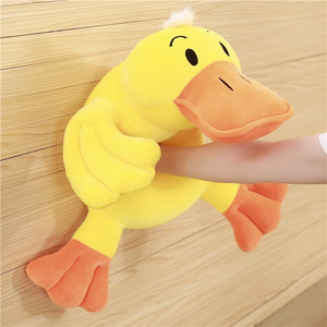 Yellow Duck Plush Dolls Stuffed Soft Pillow Cushion