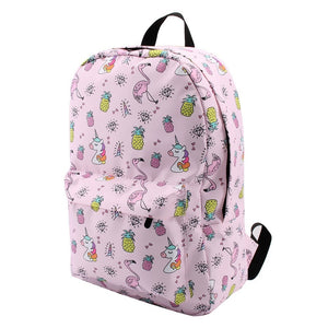 Sleeping Sheep Llama Water Resistant Backpack School Bag
