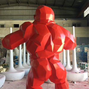 Geometric Golliar King Kong Resin Model Sculpture Modern Statue Gift