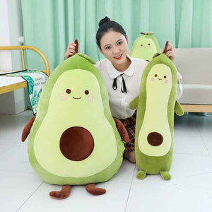 Cute Green Avocado Fruit Large Size Stuffed Plush Doll Cushion Pillow