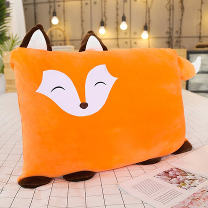Cartoon Square Animals Soft Plush Throw Pillow Cushion