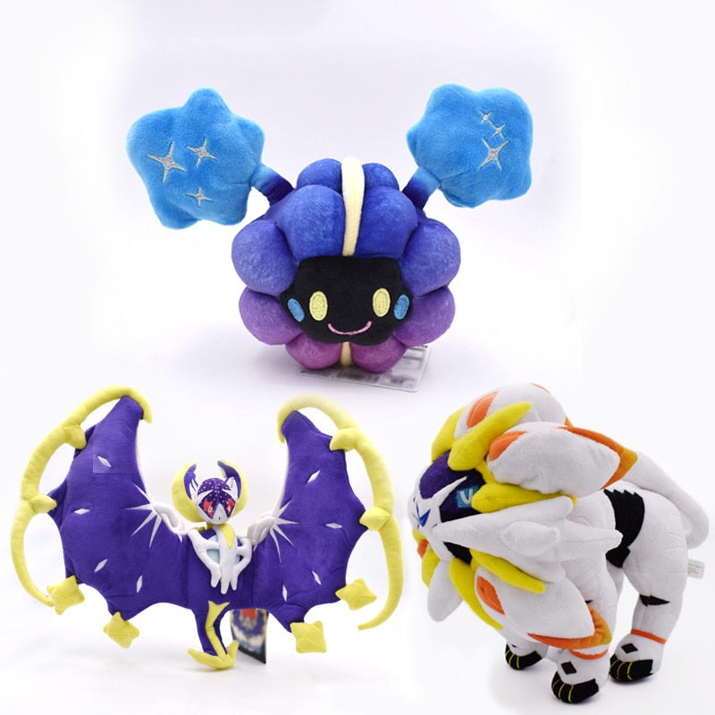 Pokemon Sun and Moon Solgaleo Lunala Necrozma Plush Toys Soft