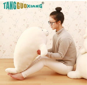 Lovely Giant White Seal Soft Plush Stuffed Pillow Doll Gift