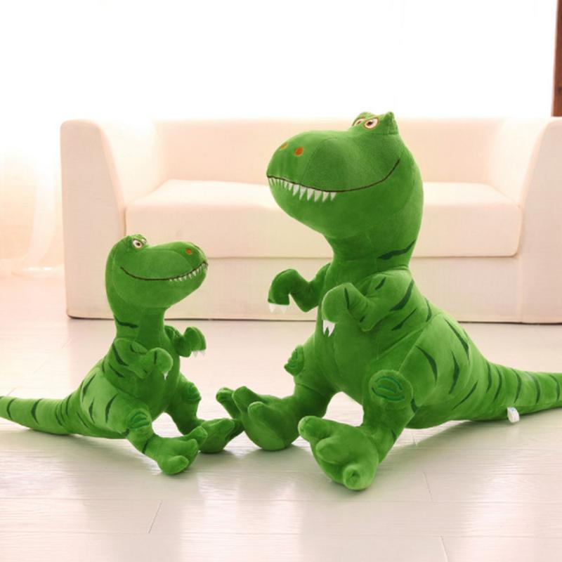 Cartoon Green Tyrannosaurus Dino Stuffed Dolls for Kids