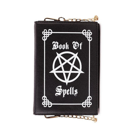 Dark Magic Book of Spells Leather Purse Handbag Shoulder Bag
