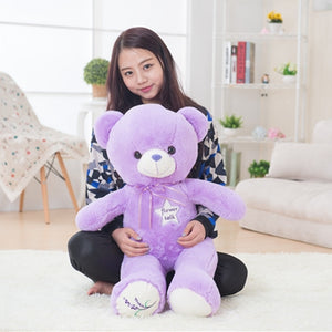 Cute Purple Teddy Bear Soft Plush Stuffed Toys Doll