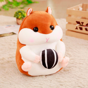 Cute Little Rodentia Hamster Soft Stuffed Plush Pillow Cushion Doll Gift