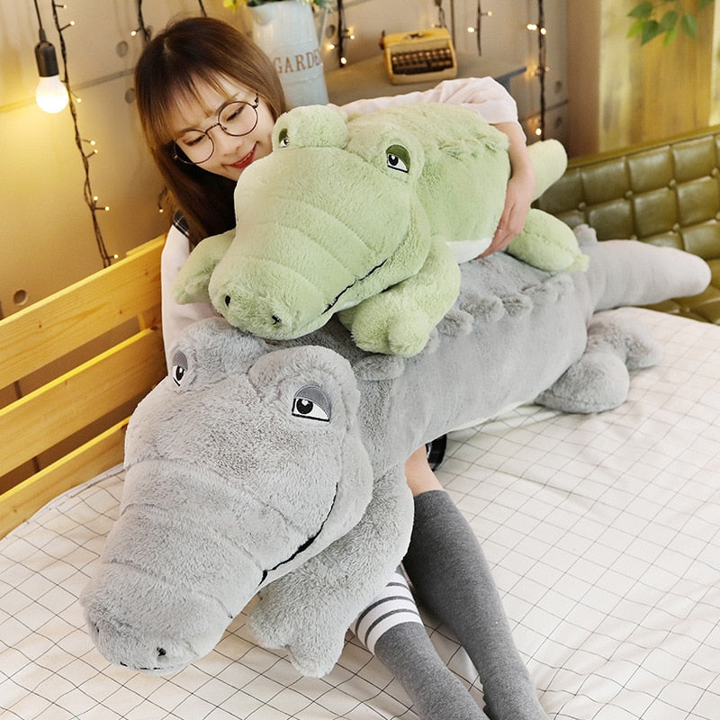 Funny Giant Crocodile Lying Large Size Stuffed Plushie Doll Pillow