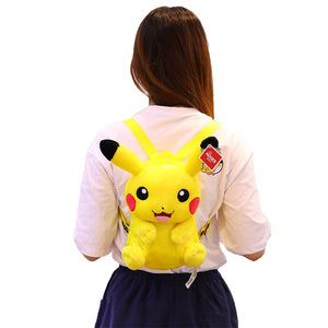 Anime Pokemon Monster Style Plush Backpack Children Bag