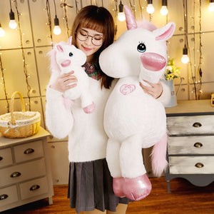 Lovely Giant Baby Unicorn Horse Plush Stuffed Dolls for Children