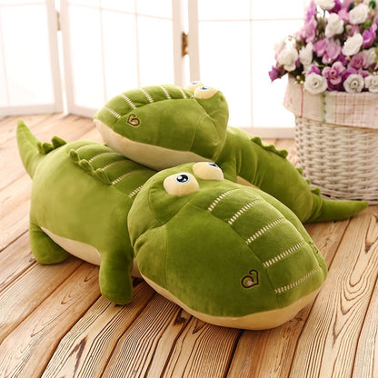Cute Cartoon Fatty Green Crocodile 40cm Stuffed Plush Doll Gift