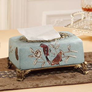 Beautiful Vintage Luxury Resin Tissue Box Holder