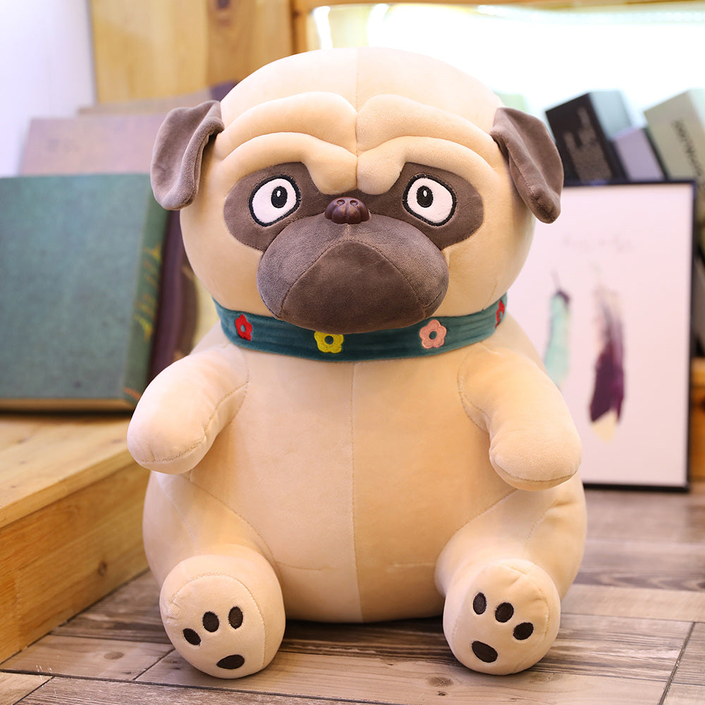 Lovely Simulation Pug Dog Plush Stuffed Doll