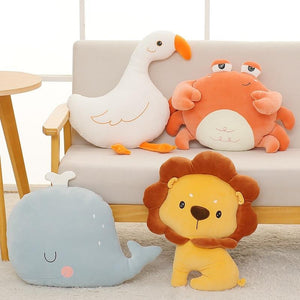 Cute Cartoon Animal Baby Pillow Plush Doll Cushion Birthday Gifts