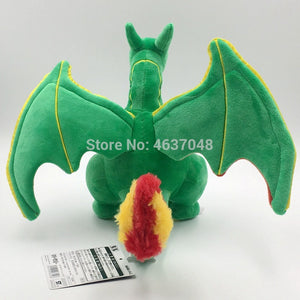 Green Dragon Dinosaur Monster Wings Soft Dolls Plush Toys Kids Gift