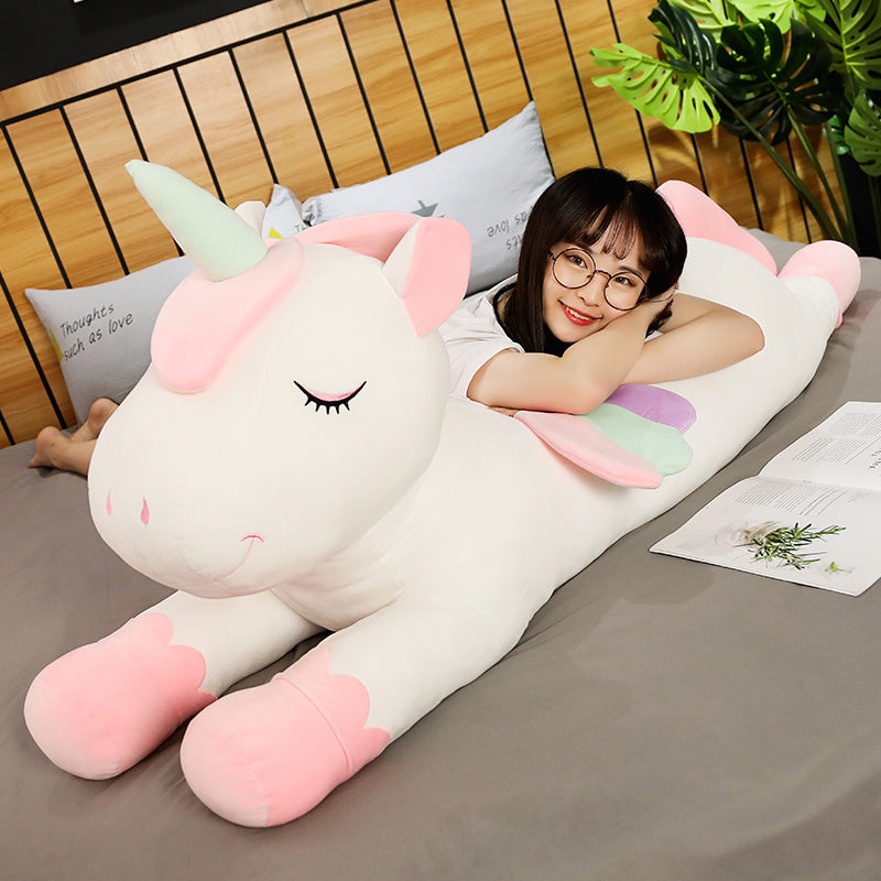 Extra Large Colorful Unicorn Super Soft Stuffed Plush Pillow Dolls