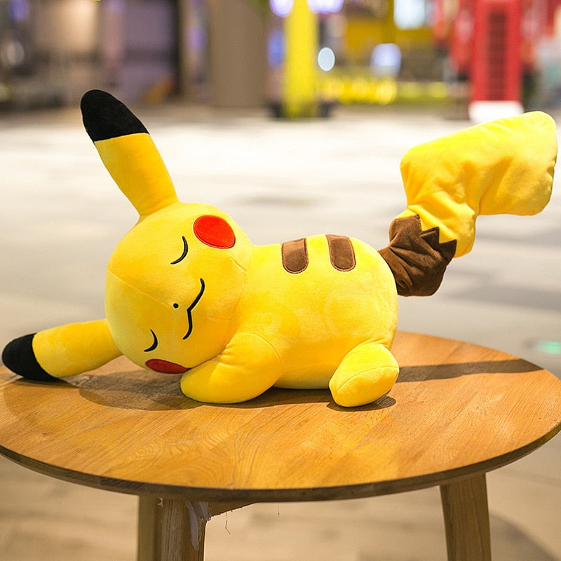 20-50CM Big Size Pikachu Plush Doll Creeping Pokemon Sleeping