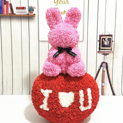 Rose Rabbit Bunny Eternal Flower Valentine's Day Wedding Gift