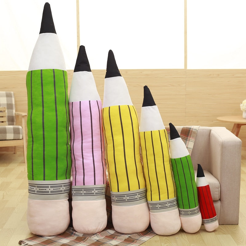 Cartoon Pencil Large Size Plush Stuffed Pillow Bolster Doll Toy