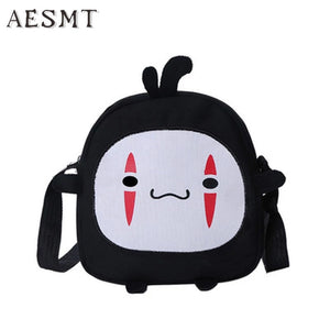 Anime Spirited Away Cute No Face Plush Mini Shoulder Bag for Kids