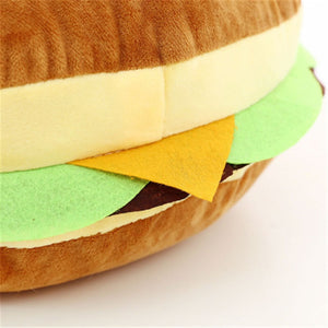 Cute Hamburger Soft Plushie Doll Cushion Pillow