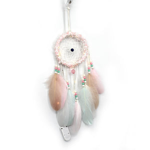 Feather Flower Night Light Walling Hanging Feather Dreamcatcher