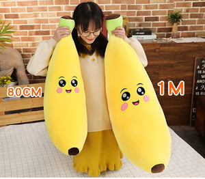 Cute Funny Giant Banana Fruit Plush Stuffed Pillows Doll