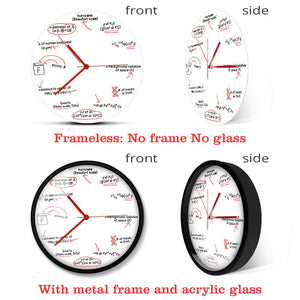 Funny Math Equation Science Arithmetical Geek Wall Clock