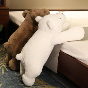 Cute Giant Lying Bear Long Arm Stuffed Plushie Large Size Doll