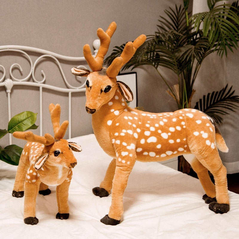 Simulation Sika Deer Prop Large Size Plush Stuffed Doll Toy Home Decor