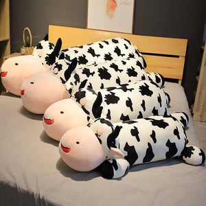 Cute Lying Milk Cow Giant Size Soft Plush Stuffed Pillow Doll Toy