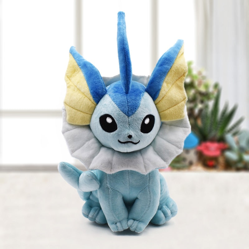 Cartoon Sitting Vaporeon Eevee 24cm Soft Plush Stuffed Doll