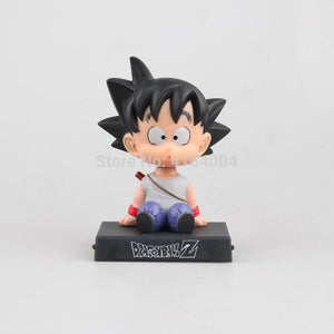 Dragon Ball Z Goku and Kuririn Figure Car Decoration Phone Holder