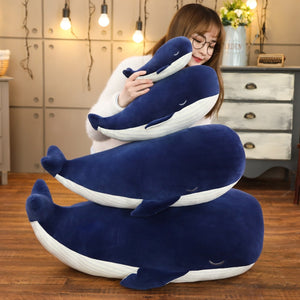 Cute Sleeping Whale Huggable Large Size Plush Pillow Doll