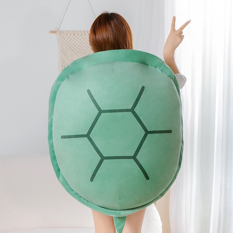 Cute Green Turtle Shell Large Size Stuffed Plush Cushion Pillow Doll