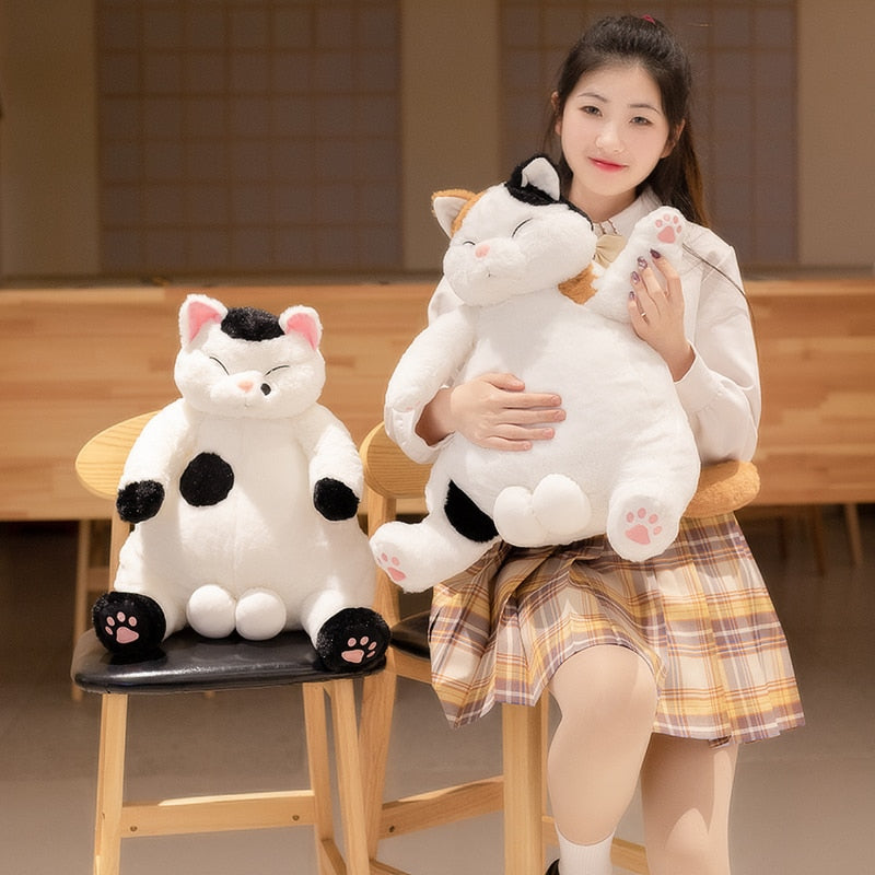 Cute Fatty Japanese Cat Stuffed Plush Pillow Doll Toy