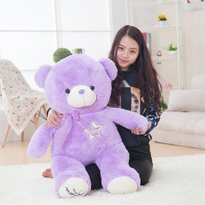 Cute Purple Teddy Bear Soft Plush Stuffed Toys Doll