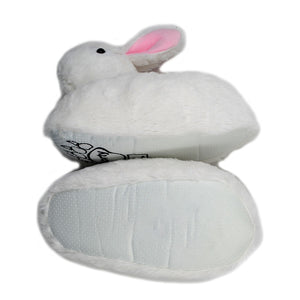 White Rabbit Bunny Unisex Plush Indoor Slippers Shoes