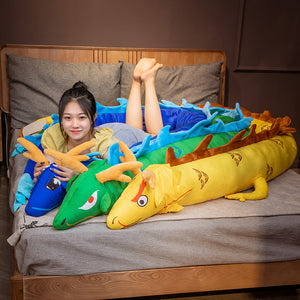 Elements Dragons Large Size Stuffed Plush Long Pillow Toy Doll