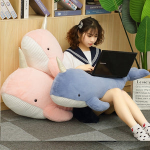 Cute Narwhal Unicorn of the Sea Stuffed Plushie Pillow Doll Toy
