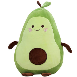 Cute Green Avocado Fruit Large Size Stuffed Plush Doll Cushion Pillow