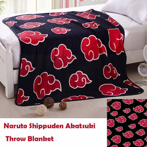 Anime Naruto Akatsuki Soft Warm Coral Fleece Throw Blanket