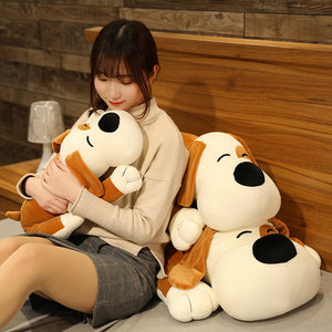 Happy Puppy Dog Big Ears Large Size Plush Pillow Toy Doll